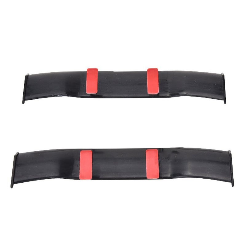 CREATIEE-PRO 3Pcs Universal Car Mini Spoiler Wing, Creatiee Auto Car Tail Wing Mini Auto Carbon Fiber Texture Decoration Without Perforation Tail Decoration, 6.7 Inch(Black) - Image 5